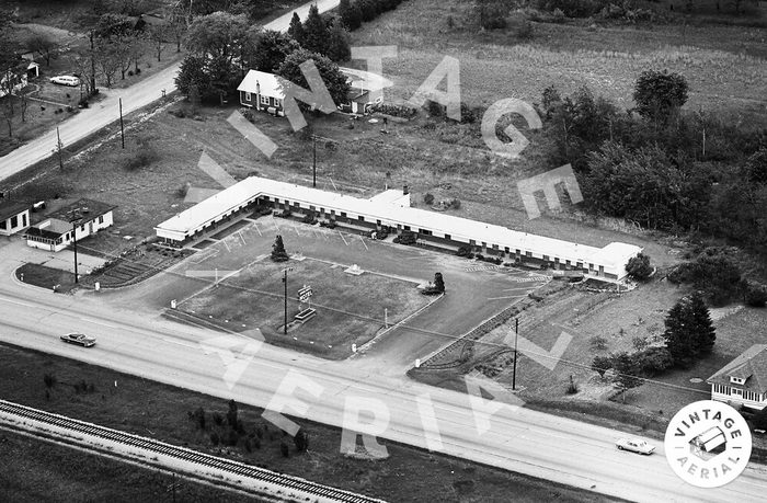 Grand Beach Motel - 1971 Aerial Photo (newer photo)